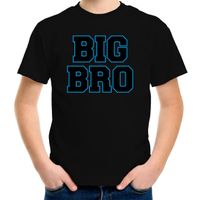 Big bro grote broer cadeau t-shirt zwart jongens / kinderen - thumbnail