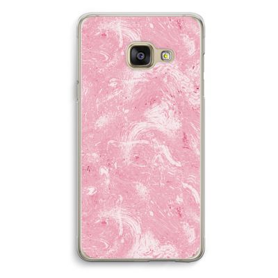 Abstract Painting Pink: Samsung A3 (2017) Transparant Hoesje