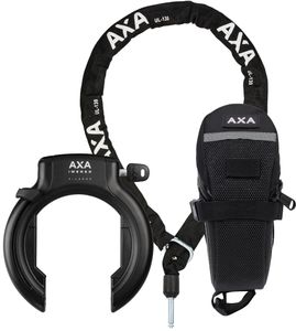 Axa Set ringslot imenso xl +insteekketting ulc 130 bag - zwart