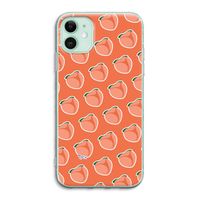 Just peachy: iPhone 11 Transparant Hoesje