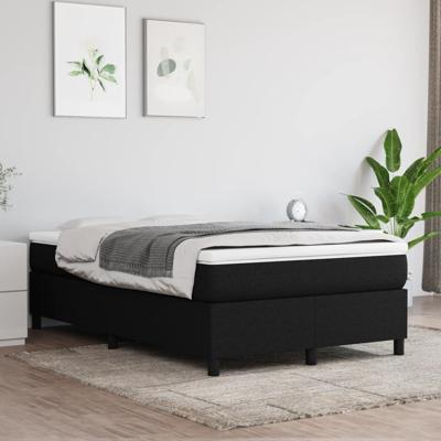 Bedframe zonder matras 120x200 cm stof zwart