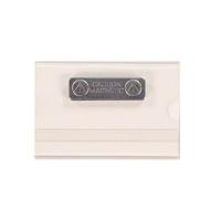 Badge transp 54x86mm magneetsluiting