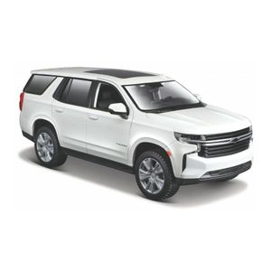 Modelauto/speelgoedauto Chevrolet Tahoe - wit - schaal 1:24/21 x 8 x 8 cm