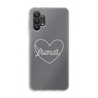 Friends heart pastel: Samsung Galaxy A32 5G Transparant Hoesje