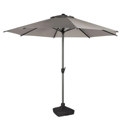 Hesperide Tuin parasol Sierra - D300 cm - taupe - kantelbaar - incl parasolvoet
