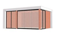 Buitenverblijf Verona 520x400 cm - Plat dak model links - Combinatie 1 - thumbnail