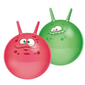 Skippyballen Funny Faces - set van 2 - 45 cm - buitenspeelgoed voor kleine kinderen