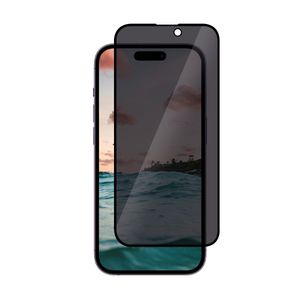 Casecentive Privacy Glass Screenprotector 3D full cover iPhone 15 Pro Max - 8720153796033