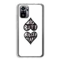 Big butt bigger heart: Xiaomi Redmi Note 10S Transparant Hoesje