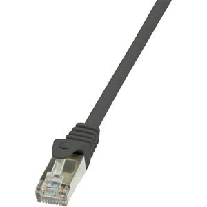 LogiLink CP2033S RJ45 Netwerkkabel, patchkabel CAT 6 F/UTP 1.00 m Zwart Snagless 1 stuk(s)