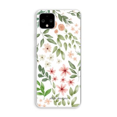 Botanical sweet flower heaven: Pixel 4 XL Transparant Hoesje