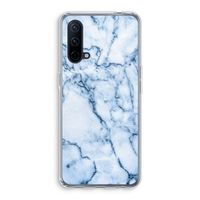 Blauw marmer: OnePlus Nord CE 5G Transparant Hoesje