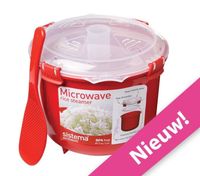 Sistema Microwave - Rijststomer - 2.600 ml Rood