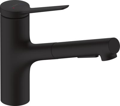 Hansgrohe Zesis M33 ééngreeps keukenmengkraan 150 uittrekbare vuistdouche 2jet sBox lite, mat zwart