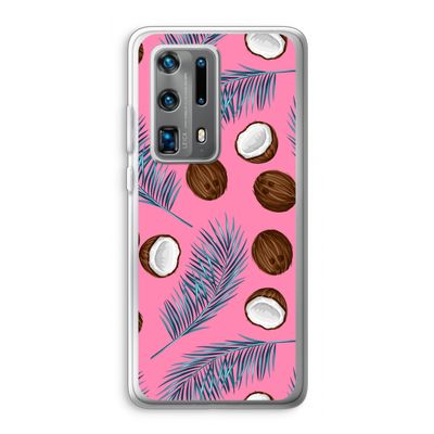 Kokosnoot roze: Huawei P40 Pro Plus Transparant Hoesje