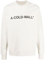 A-COLD-WALL* sweat à logo imprimé - Tons neutres