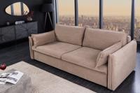 Design slaapbank APARTMENT 215cm taupe corduroy 3-zits bank - 44502