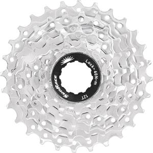Sunrace csm63 7 speed cassette 12-28t zilver in box