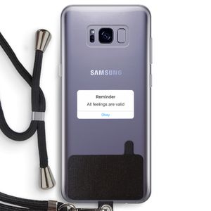 Reminder: Samsung Galaxy S8 Transparant Hoesje met koord