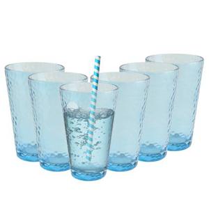 OTIX Waterglazen Longdrink Glazen Set van 6 Stapelbaar 300ml Gehame...