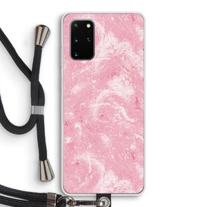 Abstract Painting Pink: Samsung Galaxy S20 Plus Transparant Hoesje met koord