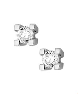 TFT Oorknoppen Diamant 0.15 Ct. Witgoud Glanzend 4.5 mm x 4.5 mm