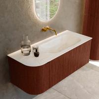 Badmeubel Mondiaz Kurve-Dlux | 115 cm cm | Meubelkleur Ruby | Wastafelkleur Ostra | Solid surface | Wasbak rechter zijde spoelbak | Zonder kraangat(en) Badmeubel Mondiaz Kurve-Dlux | 115 cm cm | Meubelkleur Ruby | Wastafelkleur Ostra | Solid surface | Wasbak rechter zijde spoelbak | Zonder kraangat(en)
