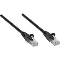 Intellinet 347440 RJ45 Netwerkkabel, patchkabel CAT 5e U/UTP 0.25 m Zwart 1 stuk(s)