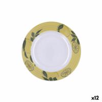 Diep bord Quid Sicilia Multicolour Bioplastic 20 cm (12 Stuks) - thumbnail
