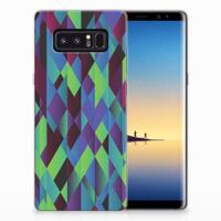Samsung Galaxy Note 8 | TPU Hoesje | Abstract Green Blue