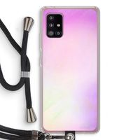 Flow mist pastel: Samsung Galaxy A51 5G Transparant Hoesje met koord