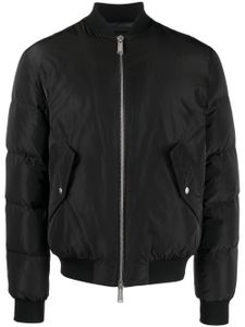 DSQUARED2 veste matelassée à logo brodé - Noir