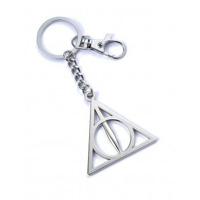 Harry Potter Keychain Deathly Hallows (Silver Plated) - thumbnail