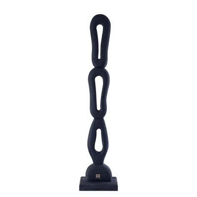 Rhyce Zwart Mangohout Standbeeld Open Figuur L