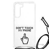 Samsung Galaxy S23 Plus Anti Shock Case Finger Don't Touch My Phone - thumbnail