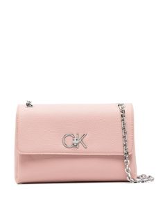 Calvin Klein sac porté épaule à plaque logo - Rose