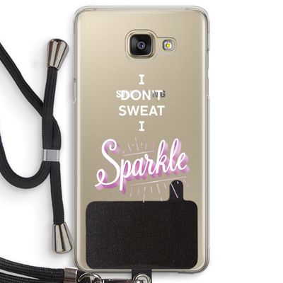 Sparkle quote: Samsung Galaxy A5 (2016) Transparant Hoesje met koord