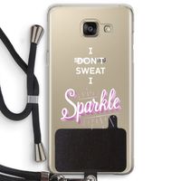 Sparkle quote: Samsung Galaxy A5 (2016) Transparant Hoesje met koord