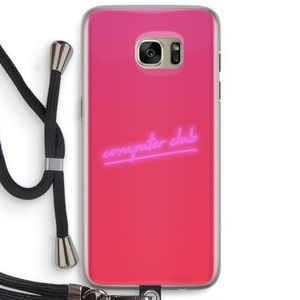 Vice Glow: Samsung Galaxy S7 Edge Transparant Hoesje met koord