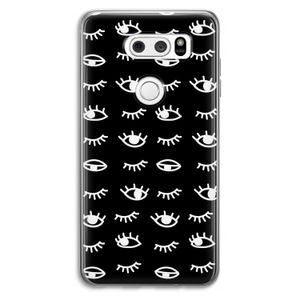 Eye pattern #3: LG V30 Transparant Hoesje