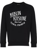 Maison Kitsuné sweat à logo imprimé - Noir