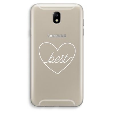 Best heart pastel: Samsung Galaxy J7 (2017) Transparant Hoesje