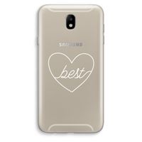Best heart pastel: Samsung Galaxy J7 (2017) Transparant Hoesje