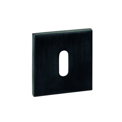Sleutelrozetten verdekt 53x53x6mm PVD zwart