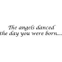 The angels danced - Muursticker