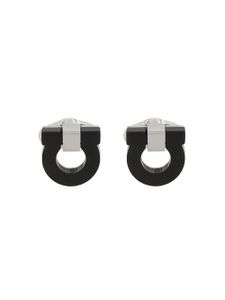 Ferragamo boutons de manchette Gancini - Noir