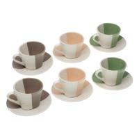 Set van Kopje met Schotel Versa Clara Keramisch 9 x 6,5 x 9 cm