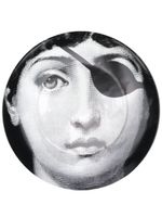 Fornasetti assiette murale Lina Cavalieri à imprimé graphique - Noir - thumbnail