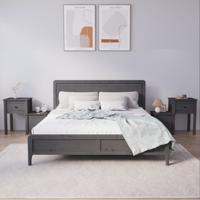 Nachtkastjes 2 st 79,5x38x65,5 cm massief grenenhout grijs