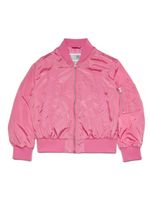 MM6 Maison Margiela Kids veste bomber à fini brossé - Rose - thumbnail